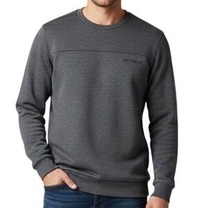 Spyder Active Men Dark Grey Crewneck Sweatshirt Long Sleeve Pullover Size L